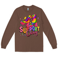 Chestnut support drag pride Long Sleeve Tee - MaliasSmallBusiness