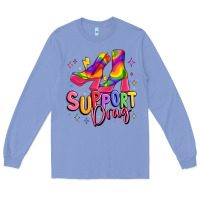 Colony Blue support drag pride Long Sleeve Tee - MaliasSmallBusiness