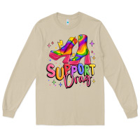 Mushroom support drag pride Long Sleeve Tee - MaliasSmallBusiness