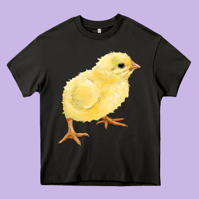 Chick Heavy Core Tee Designed By Ranaportraitstore