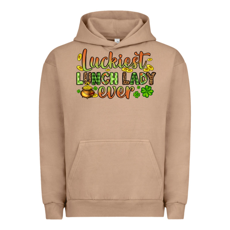 St. Patrick's Luckiest Lunch Lady Ever Urban Hoodie by OliviaCreatesArt | Teevron