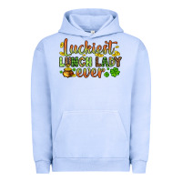 Pigment Grape Ice St. Patrick's Luckiest lunch lady ever Urban Hoodie - OliviaCreatesArt