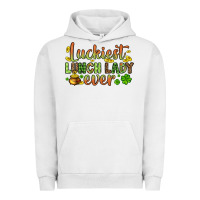 Pigment Lunar Rock St. Patrick's Luckiest lunch lady ever Urban Hoodie - OliviaCreatesArt