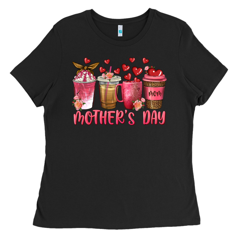 Mothers Day Coffee Cups Ladies Tee by texasbilliewilder | Teevron