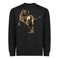 Black Tyrannosaurus T rex Heavyweight Sweatshirt - LillyAllenDesigns