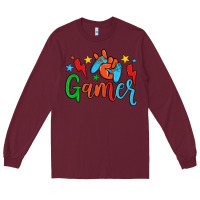 Burgundy gamer Long Sleeve Tee - JahusDesignShop