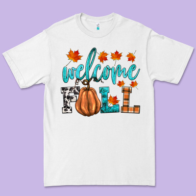 Welcome Fall Premium Tee Designed By Hra Design Shop