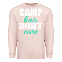 Pale Pink Camp Hair Don't Care Black Premium Sweatshirt - Bettercallsaul