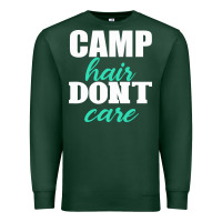Sports Green Camp Hair Don't Care Black Premium Sweatshirt - Bettercallsaul