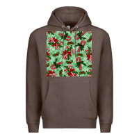 Coffee Christmas candy cane Premium Hoodie - NancyCooperArtShop