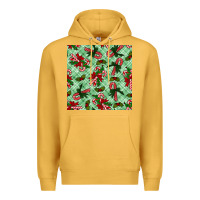 Mustard Christmas candy cane Premium Hoodie - NancyCooperArtShop