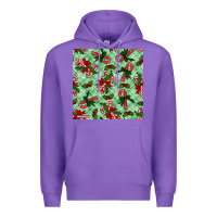 Purple Christmas candy cane Premium Hoodie - NancyCooperArtShop