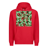 Red Christmas candy cane Premium Hoodie - NancyCooperArtShop