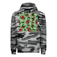 Slate Camo Christmas candy cane Premium Hoodie - NancyCooperArtShop
