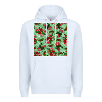 White Christmas candy cane Premium Hoodie - NancyCooperArtShop