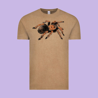Mexican Red Knee Tarantula Vintage Tee Designed By Lillyallendesigns