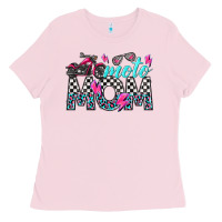 Bubblegum Pink moto mom Ladies Tee - texasbilliewilder