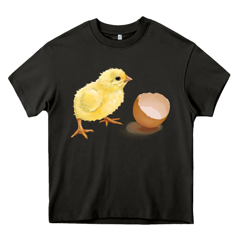 Chick With Egg Heavy Core Tee by RanaPortraitStore | Teevron
