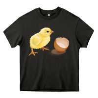 Asphalt chick with egg Heavy Core Tee - RanaPortraitStore