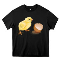Black chick with egg Heavy Core Tee - RanaPortraitStore
