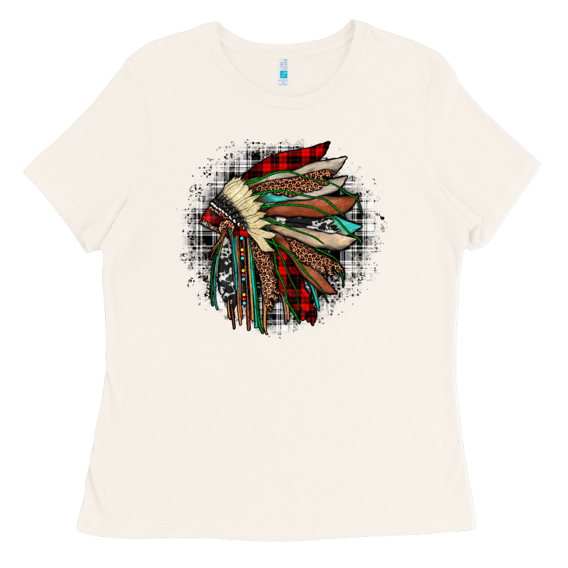 Indian Headdress Ladies Tee by JahusDesignShop | Teevron