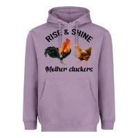 Lavender Rise and Shine Mother Cluckers Heavyweight Hoodie - Bettercallsaul
