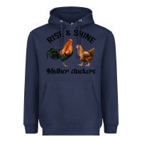 Navy Rise and Shine Mother Cluckers Heavyweight Hoodie - Bettercallsaul