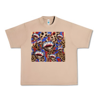 Burro american flag lips leopard Urban Heavy Tee - NancyCooperArtShop