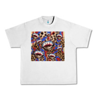 Lunar Rock american flag lips leopard Urban Heavy Tee - NancyCooperArtShop