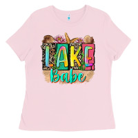 Bubblegum Pink lake babe Ladies Tee - Zillion Design Studio