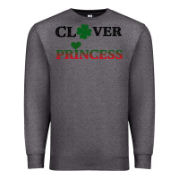Charcoal Heather Clover Princess Premium Sweatshirt - Bettercallsaul