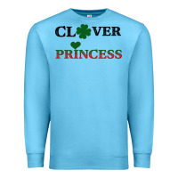 Ocean Blue Clover Princess Premium Sweatshirt - Bettercallsaul