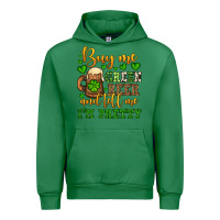 Emerald Buy me green beer and tell me i'm pretty Urban Hoodie - OliviaCreatesArt