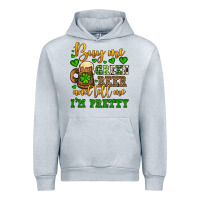 Heather Grey Buy me green beer and tell me i'm pretty Urban Hoodie - OliviaCreatesArt
