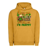 Pigment Peanut Butter Buy me green beer and tell me i'm pretty Urban Hoodie - OliviaCreatesArt