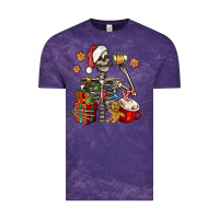 Cloud Purple christmas skeleton coffee Vintage Tee - Jasminsmagicworld