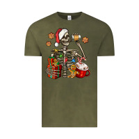 Vintage Olive christmas skeleton coffee Vintage Tee - Jasminsmagicworld