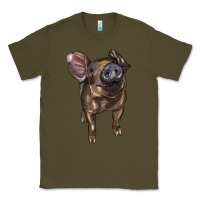 Army Green baby duroc pig Classic Tee - LillyAllenDesigns
