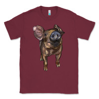 Burgundy baby duroc pig Classic Tee - LillyAllenDesigns