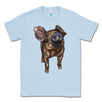 Dusty Blue baby duroc pig Classic Tee - LillyAllenDesigns