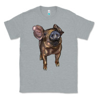 Heather Grey baby duroc pig Classic Tee - LillyAllenDesigns