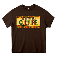 Chocolate Brown do it for the culture license plate Heavy Core Tee - BarkalooDesign
