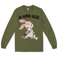 Army Green so hoppin boujee easter bunny  belt bag ins Long Sleeve Tee - MaliasSmallBusiness