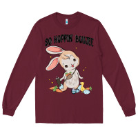 Burgundy so hoppin boujee easter bunny  belt bag ins Long Sleeve Tee - MaliasSmallBusiness