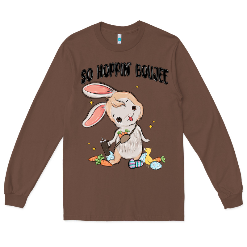 So Hoppin Boujee Easter Bunny  Belt Bag Ins Long Sleeve Tee by MaliasSmallBusiness | Teevron