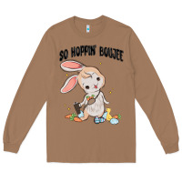 Toasted Coconut so hoppin boujee easter bunny  belt bag ins Long Sleeve Tee - MaliasSmallBusiness