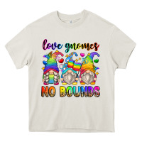 Cream love gnomes no bounds Heavy Core Tee - Zillion Design Studio