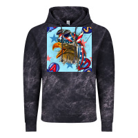 Cloud Black mullet eagle with balloon seamless pattern Vintage Hoodie - BundleAndBundleShop