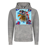 Cloud Rock mullet eagle with balloon seamless pattern Vintage Hoodie - BundleAndBundleShop