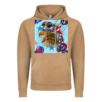 Vintage Camel mullet eagle with balloon seamless pattern Vintage Hoodie - BundleAndBundleShop